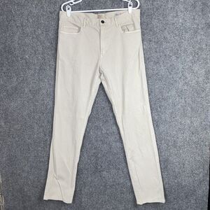 Faherty Men's Slim Fit Beige Jeans